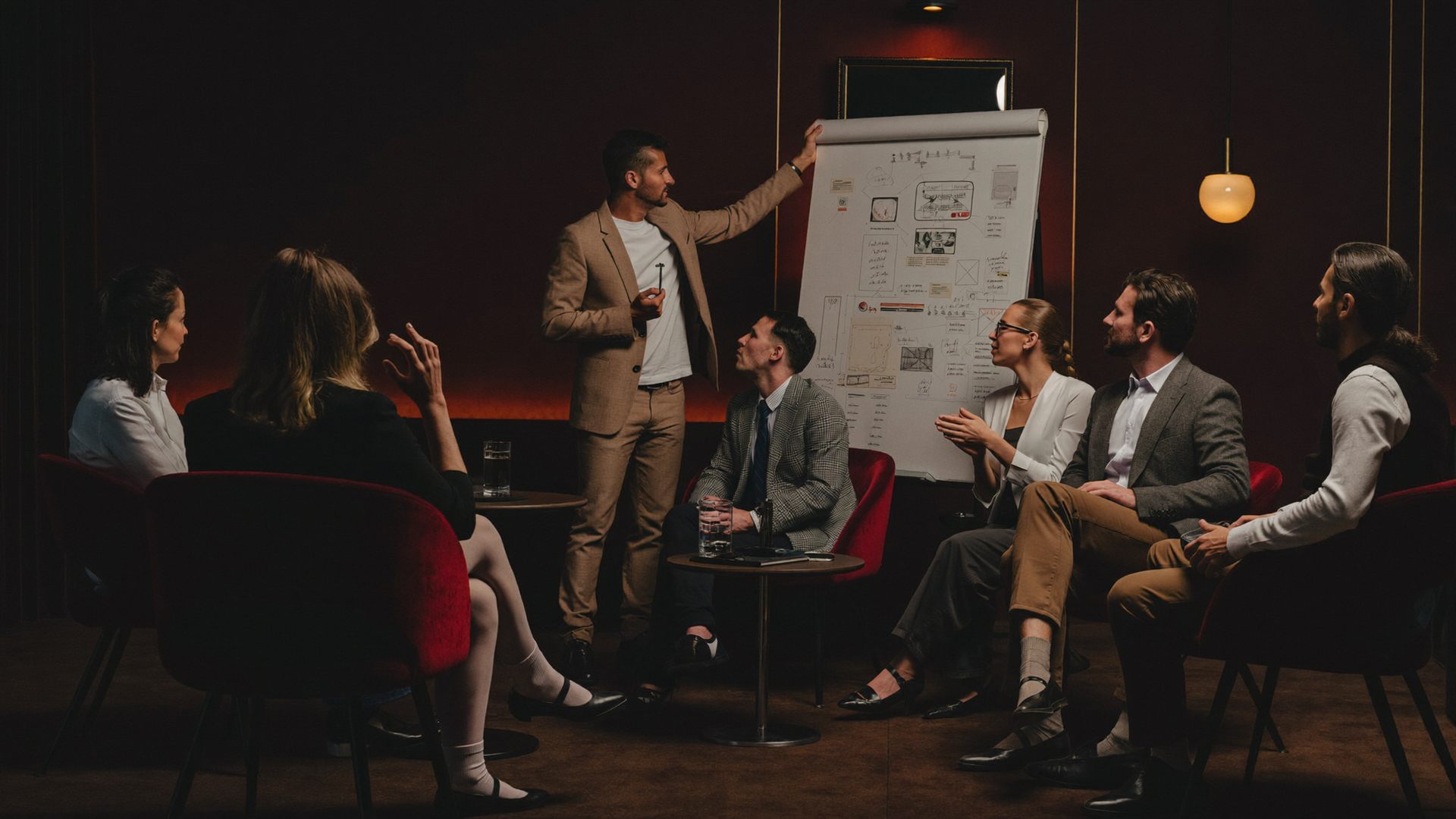 Как проходит мастермайнд в премиальном клубе BizPride (Сценарий)